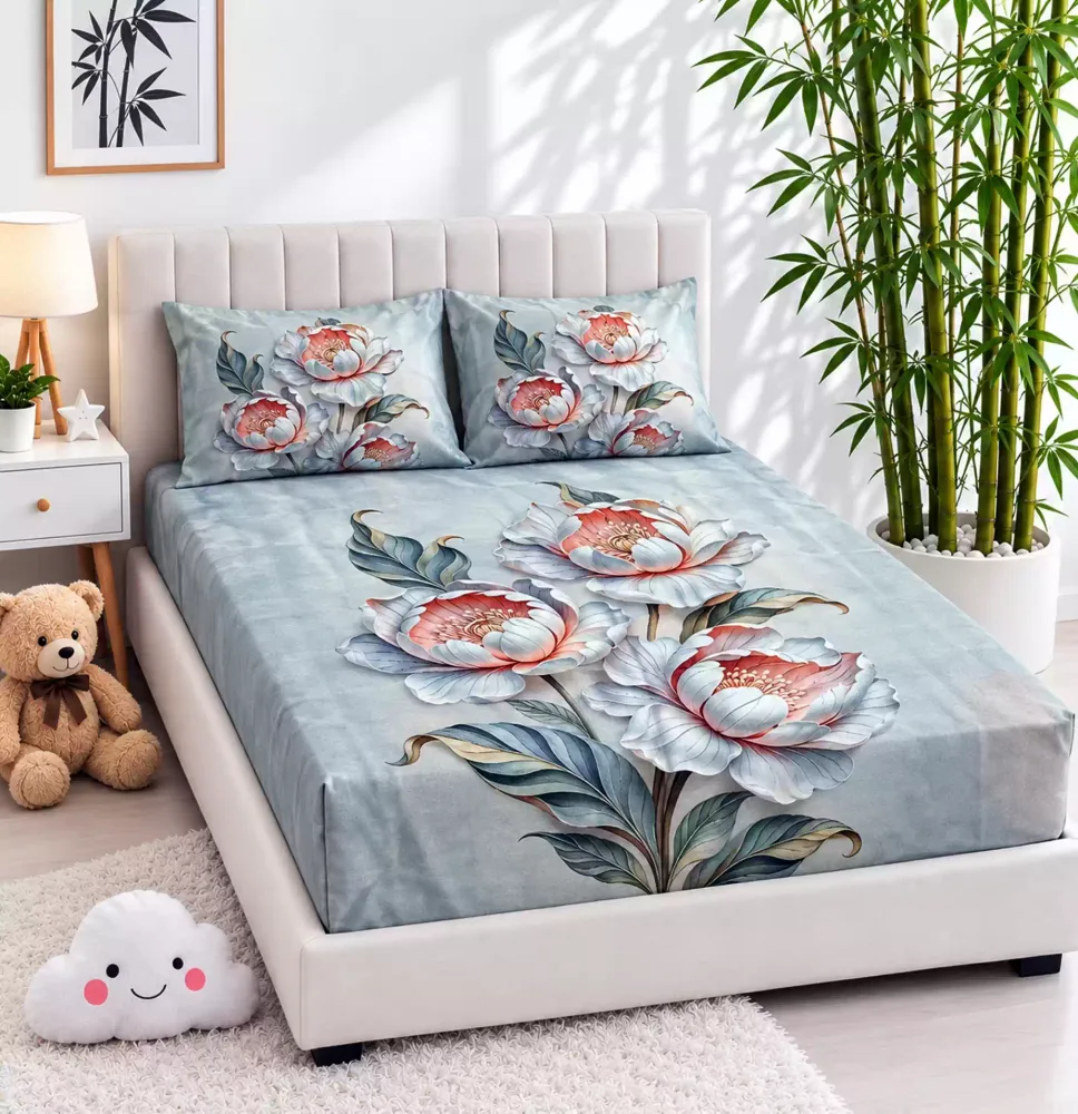 Home Tex King Size Cotton Bed Sheet