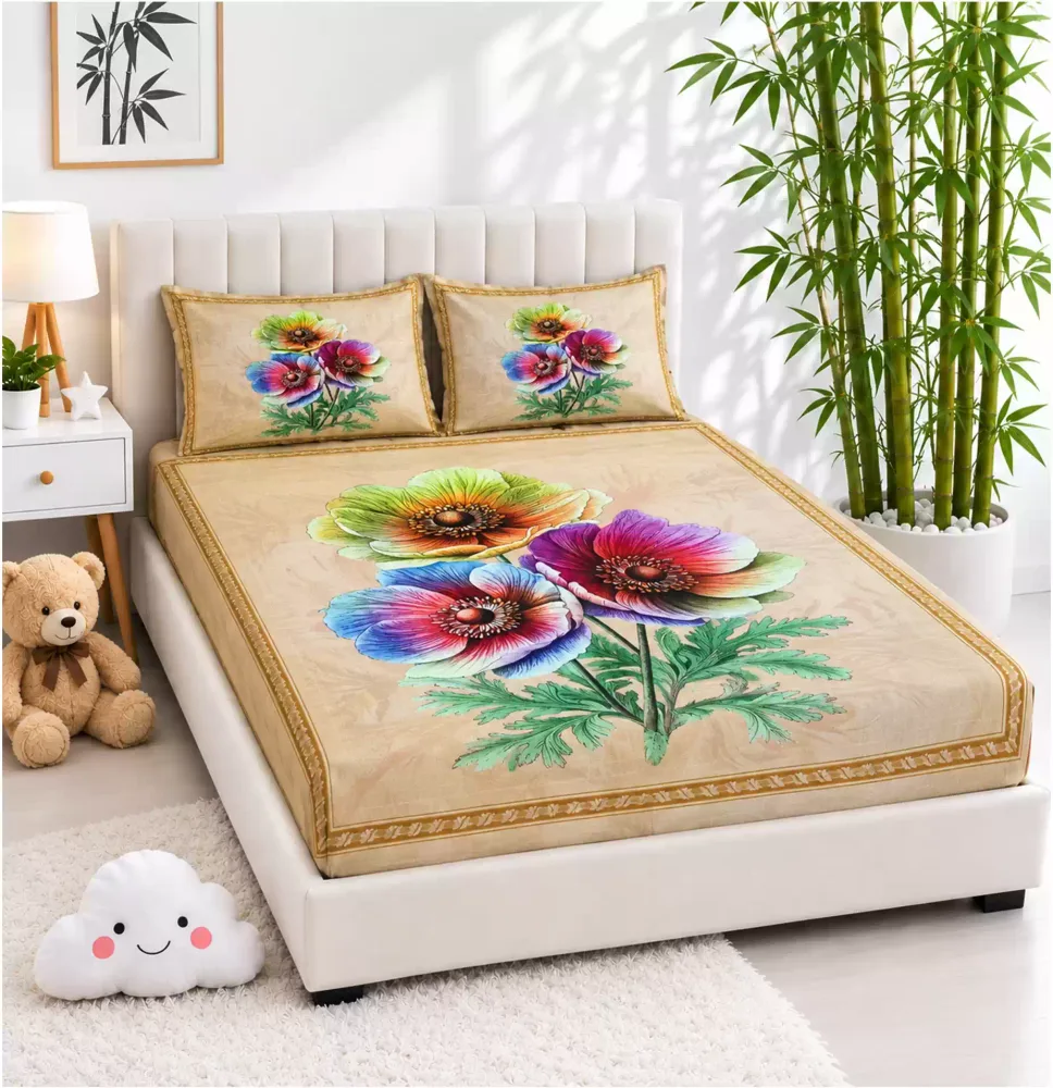 Home Tex King Size Cotton Bed Sheet